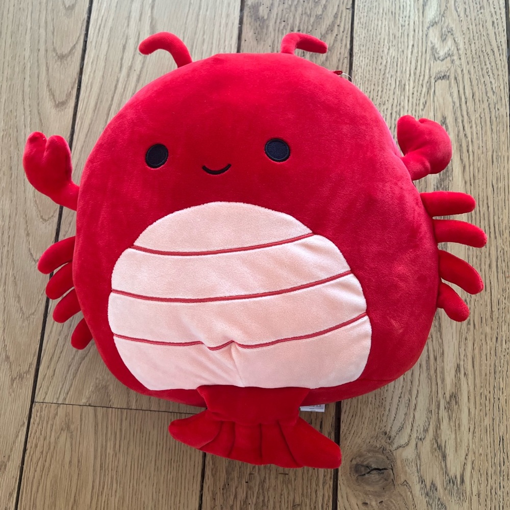 12” red shrimp squishmallow